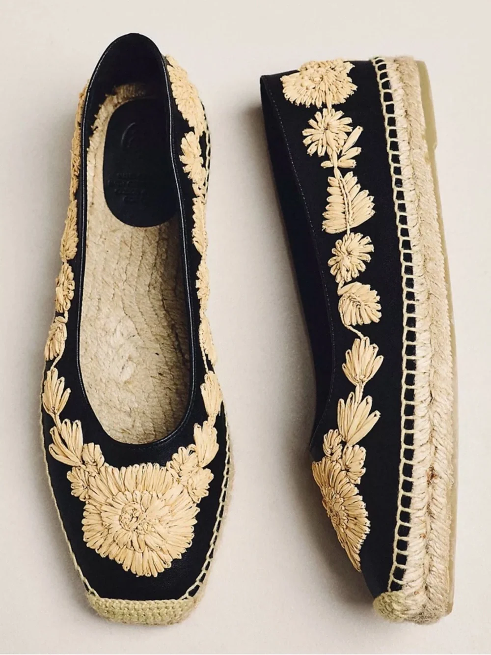 Castaner Paris Embroidered Espadrille Flats 🔥 Size 39 US 8-8.5